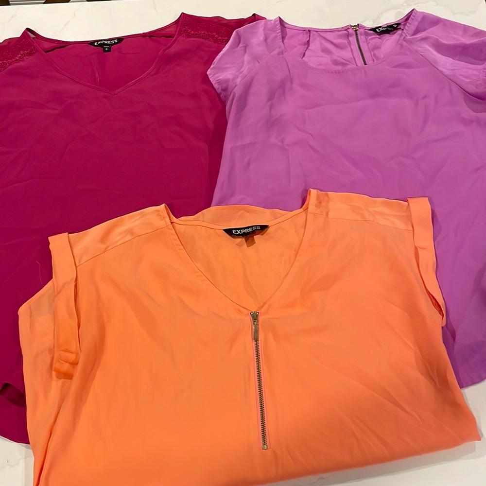 Express Silk dress shirts size small